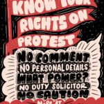 Know Your Rights on protest. This graphic lists the 5 Key Messages.