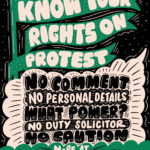 Know Your Rights on protest. This graphic lists the 5 Key Messages.